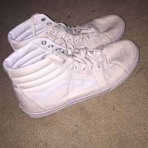 white old skool hightop vans